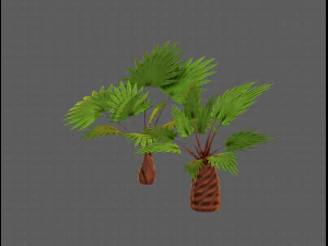 trees cartoon v10 3D Model