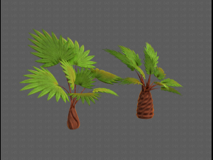 trees cartoon v10 3D Model