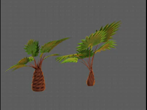 trees cartoon v10 3D Model