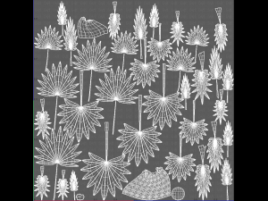 trees cartoon v10 3D Model