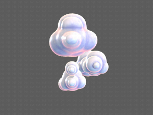 clouds cartoon v01 3D मॉडल