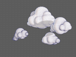 clouds cartoon v01 3D मॉडल