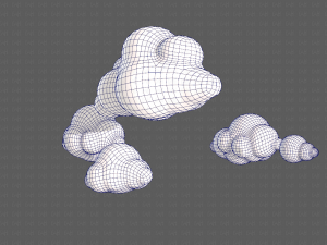 clouds cartoon v01 3D मॉडल