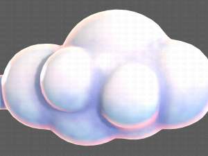 clouds cartoon v01 3D मॉडल