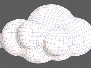 clouds cartoon v01 3D मॉडल