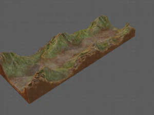 Gel&auml;nde v03 3D Modell