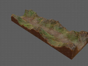 Gel&auml;nde v03 3D Modell