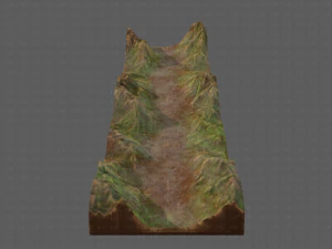 Gel&auml;nde v03 3D Modell