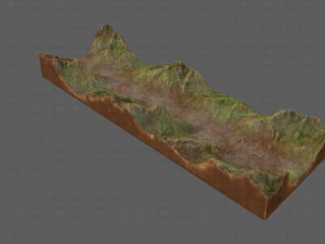 Gel&auml;nde v03 3D Modell