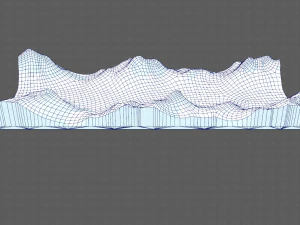 Gel&auml;nde v03 3D Modell