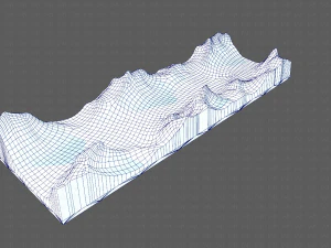 Gel&auml;nde v03 3D Modell