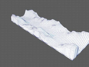 Gel&auml;nde v03 3D Modell