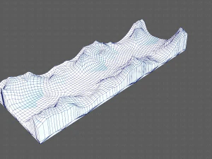 Gel&auml;nde v03 3D Modell