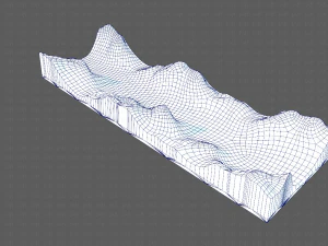 Gel&auml;nde v03 3D Modell