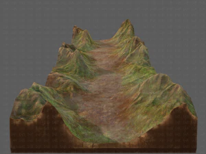 Gel&auml;nde v03 3D Modell