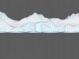 Gel&auml;nde v03 3D Modell