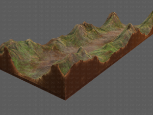 terrain v03 3Dモデル