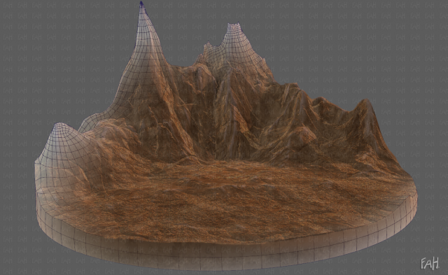 terrain v05 3Dモデル .c4d .max .obj .3ds .fbx .stl .blend 