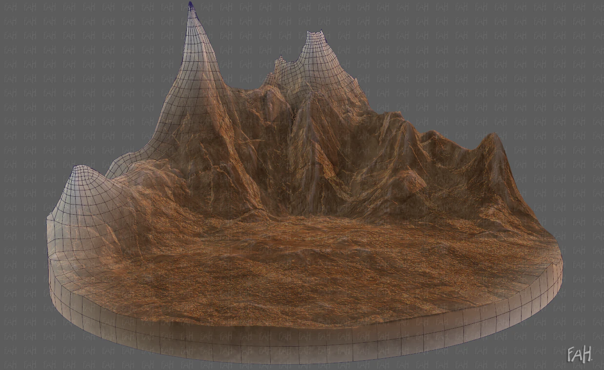 terrain v05 3D Model .c4d .max .obj .3ds .fbx .stl .blend 