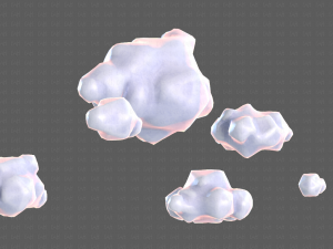 clouds cartoon v02 3D मॉडल