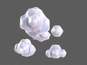cartone animato nuvole v02 Modello 3D
