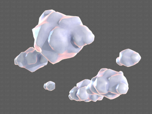 clouds cartoon v02 3D मॉडल