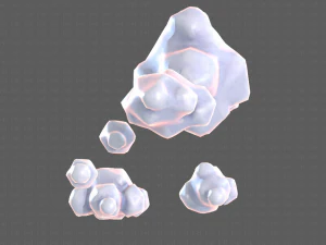 cartone animato nuvole v02 Modello 3D