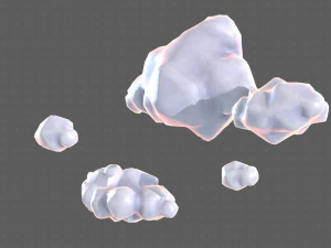 cartone animato nuvole v02 Modello 3D