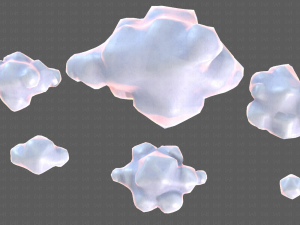 clouds cartoon v02 3D मॉडल