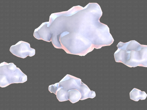 clouds cartoon v02 3D मॉडल