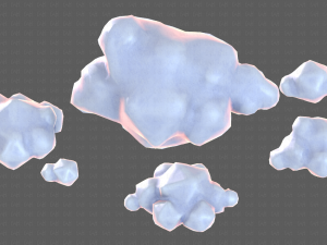 clouds cartoon v02 3D मॉडल