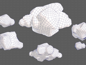 clouds cartoon v02 3D मॉडल