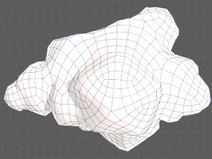 cartone animato nuvole v02 Modello 3D