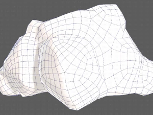 cartone animato nuvole v02 Modello 3D