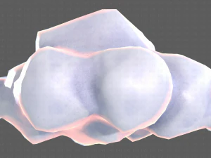 cartone animato nuvole v02 Modello 3D