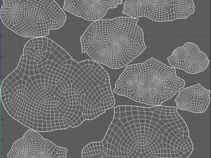 cartone animato nuvole v02 Modello 3D