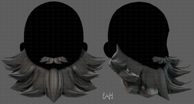 barba v16 Modello 3D .c4d .max .obj .3ds .fbx .stl .blend