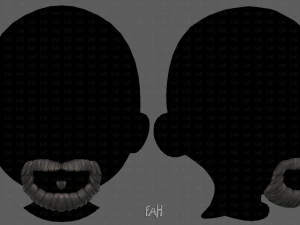 ひげv18 3Dモデル