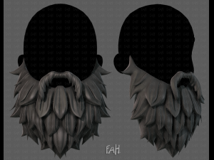 beard v19 Model 3D