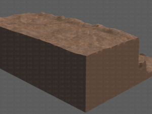 cliff lowpoly v01 Model 3D