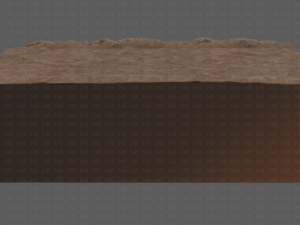 cliff lowpoly v01 Model 3D