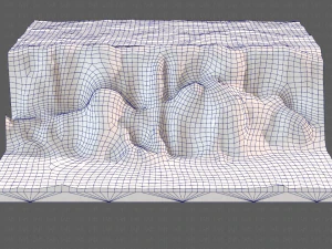 cliff lowpoly v01 3D Model