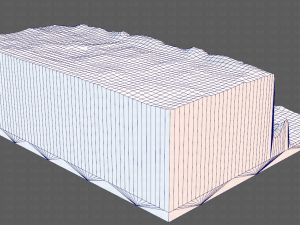 cliff lowpoly v01 Model 3D