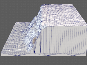 cliff lowpoly v01 Model 3D