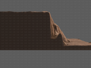 cliff lowpoly v01 Model 3D