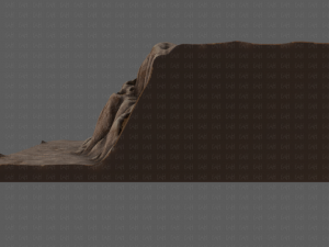 cliff lowpoly v01 Model 3D