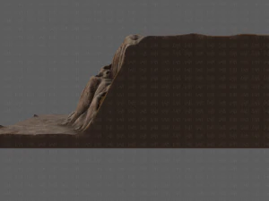 cliff lowpoly v01 3D Model