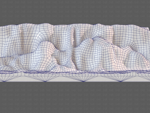 cliff lowpoly v01 Model 3D