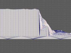 cliff lowpoly v01 Model 3D