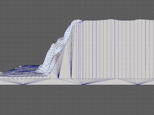 cliff lowpoly v01 Model 3D